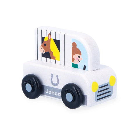 French Horse Box Push Along Toy