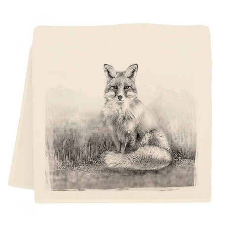 American Woodland Fox Tea Towel/Bar Towel