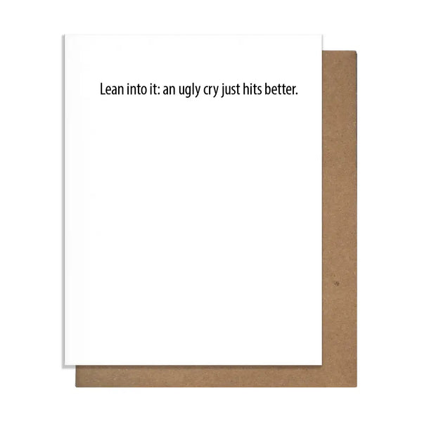 Ugly Cry Sympathy Card Urban Sundry