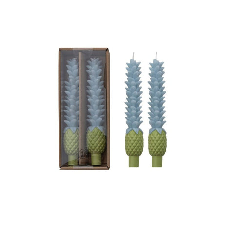 Blue & Green Pineapple Tapers