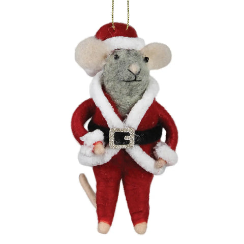 Santa Mouse Ornament