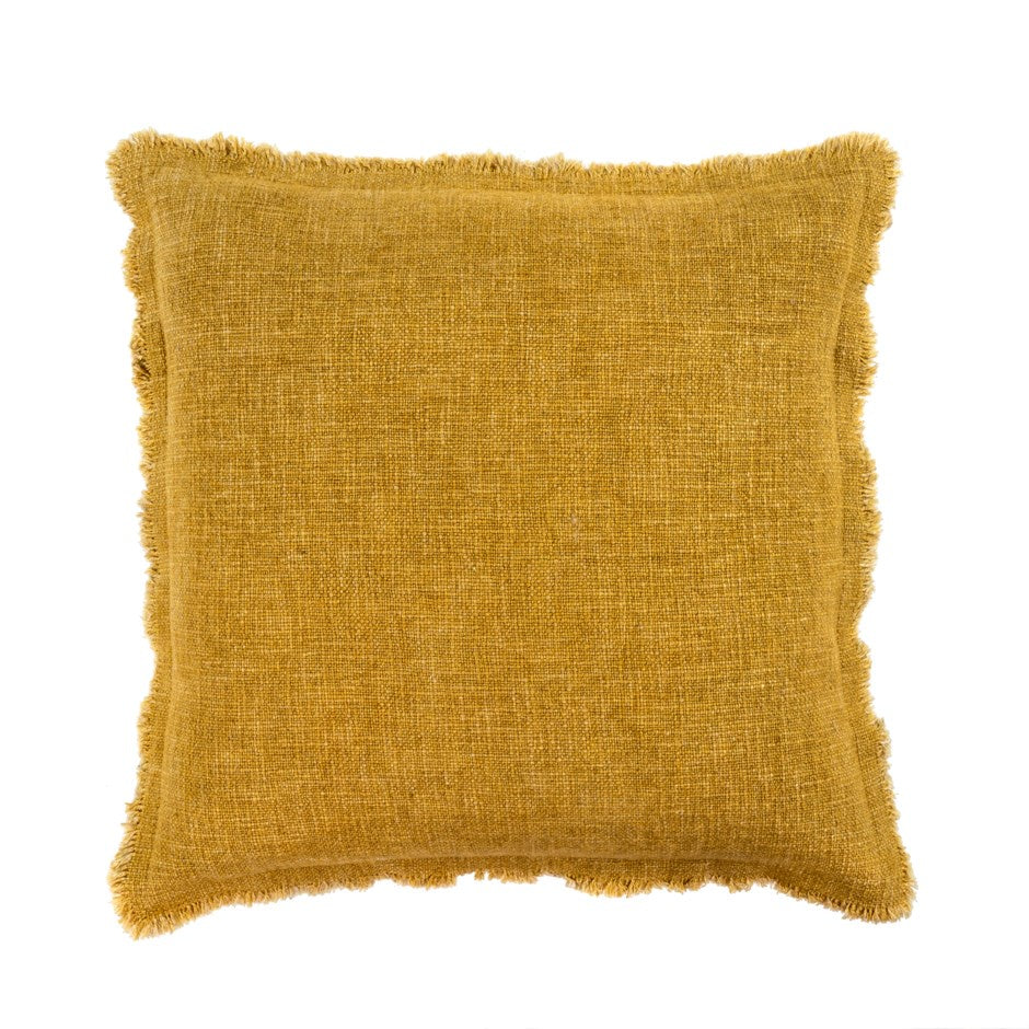 Selena Ochre Linen Pillow