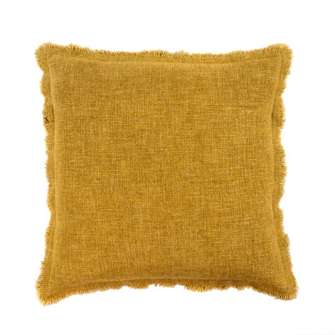Selena Ochre Linen Pillow