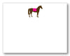 Horse Silhouette Flat Cards & Envelopes (3 colors)