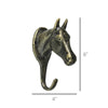 Bronze Horse Head Wall Hook