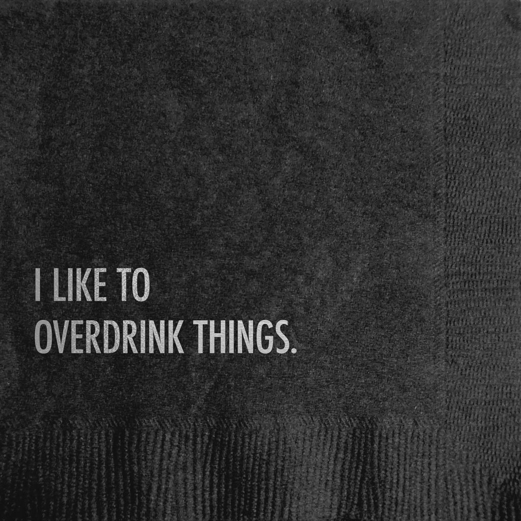 Overdrink Things Cocktail Napkins