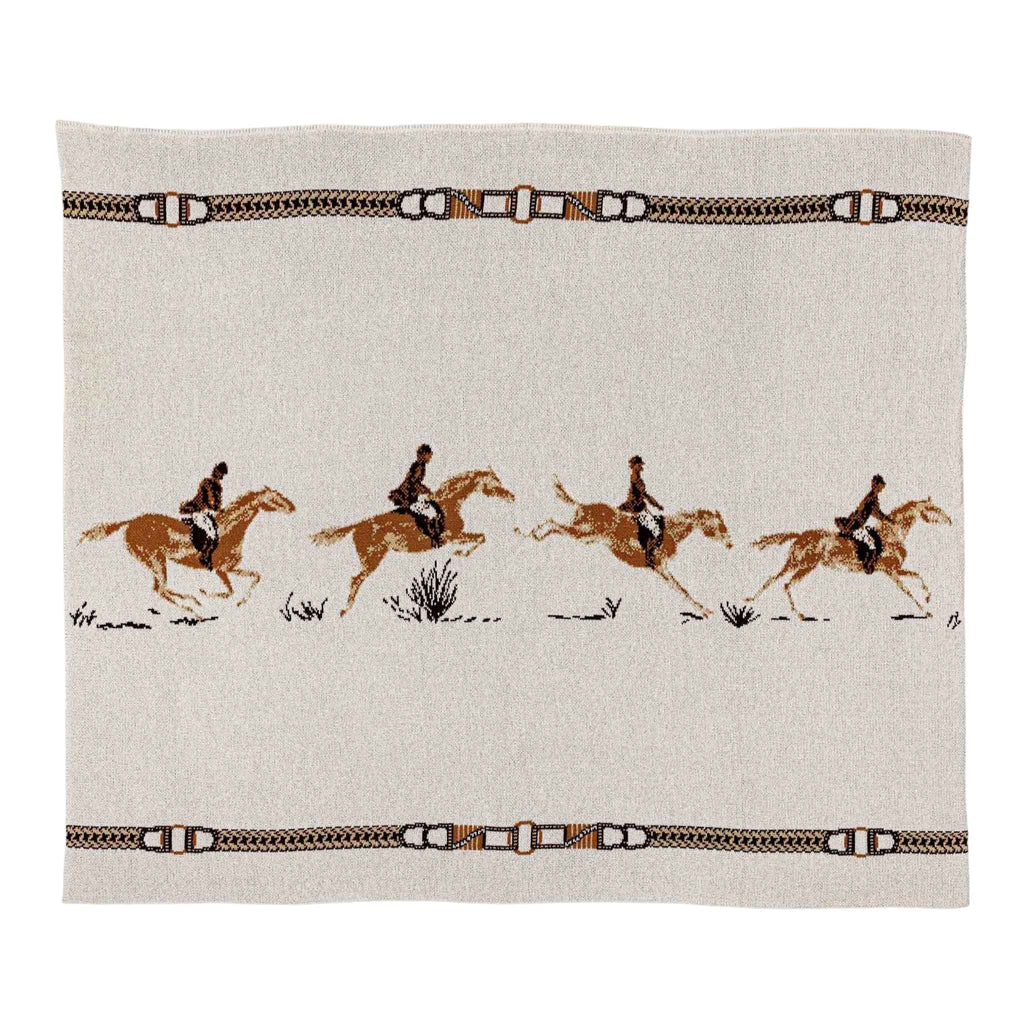 Full Gallop Cotton Throw