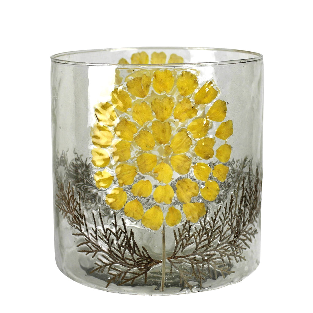 Medium Marigold Enamel Hurricane