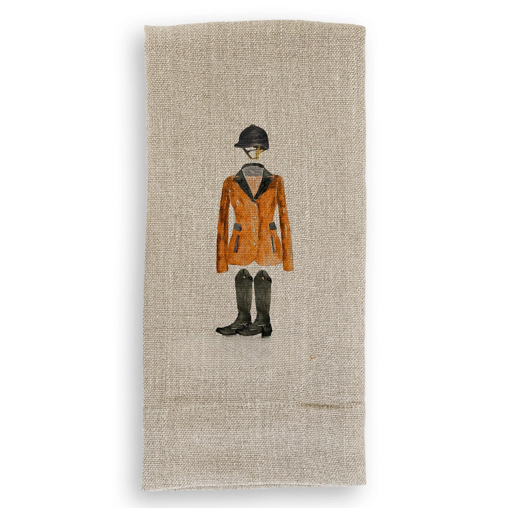Orange Dressed To Win Tea Towel
