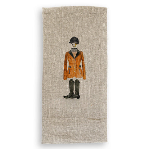 Orange Dressed To Win Tea Towel