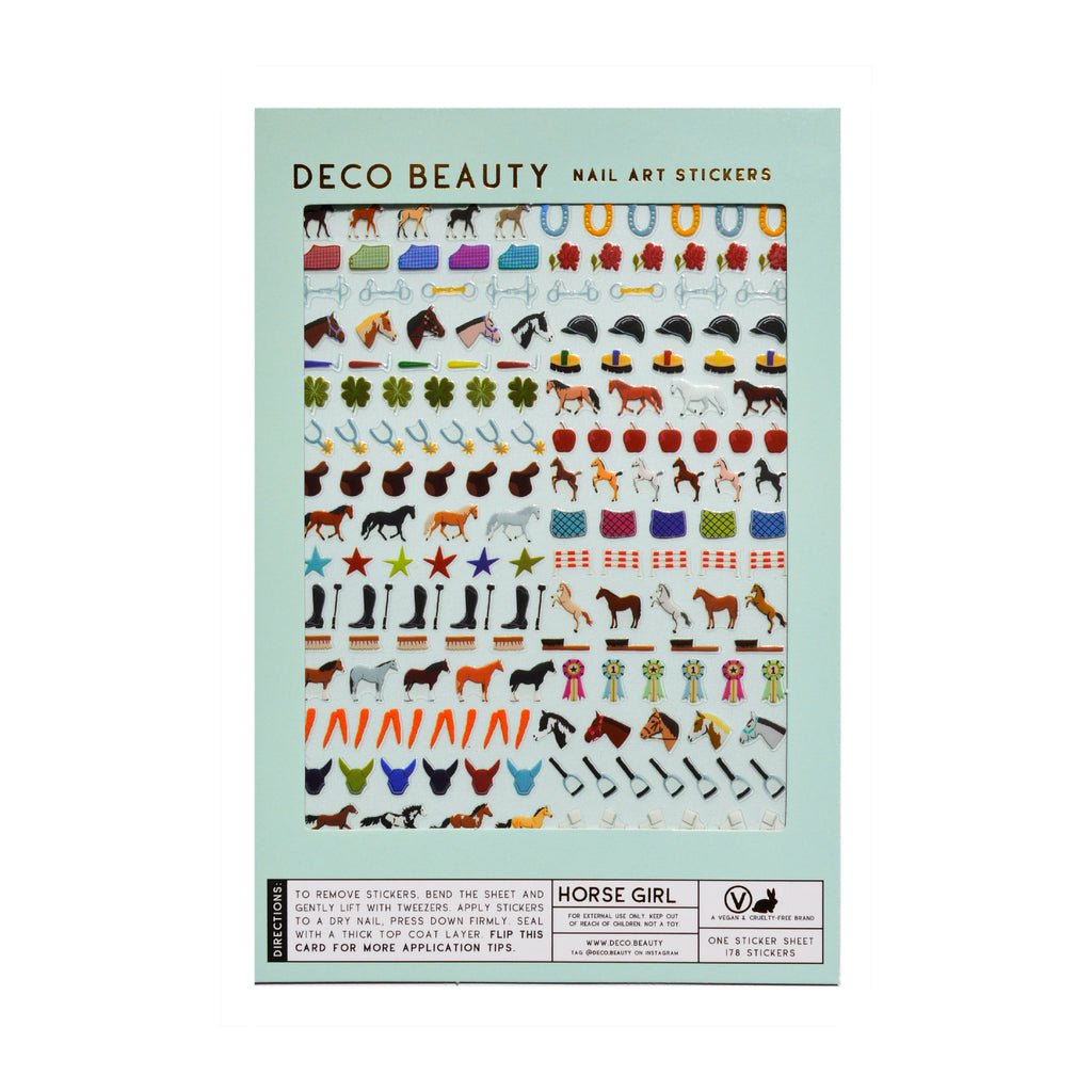 Horse Girl Nail Art Tiny Stickers
