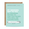 Wedding Gift To You Scratch Off Card