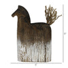 Rustic Wood Horse Sculpture