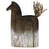 Rustic Wood Horse Sculpture