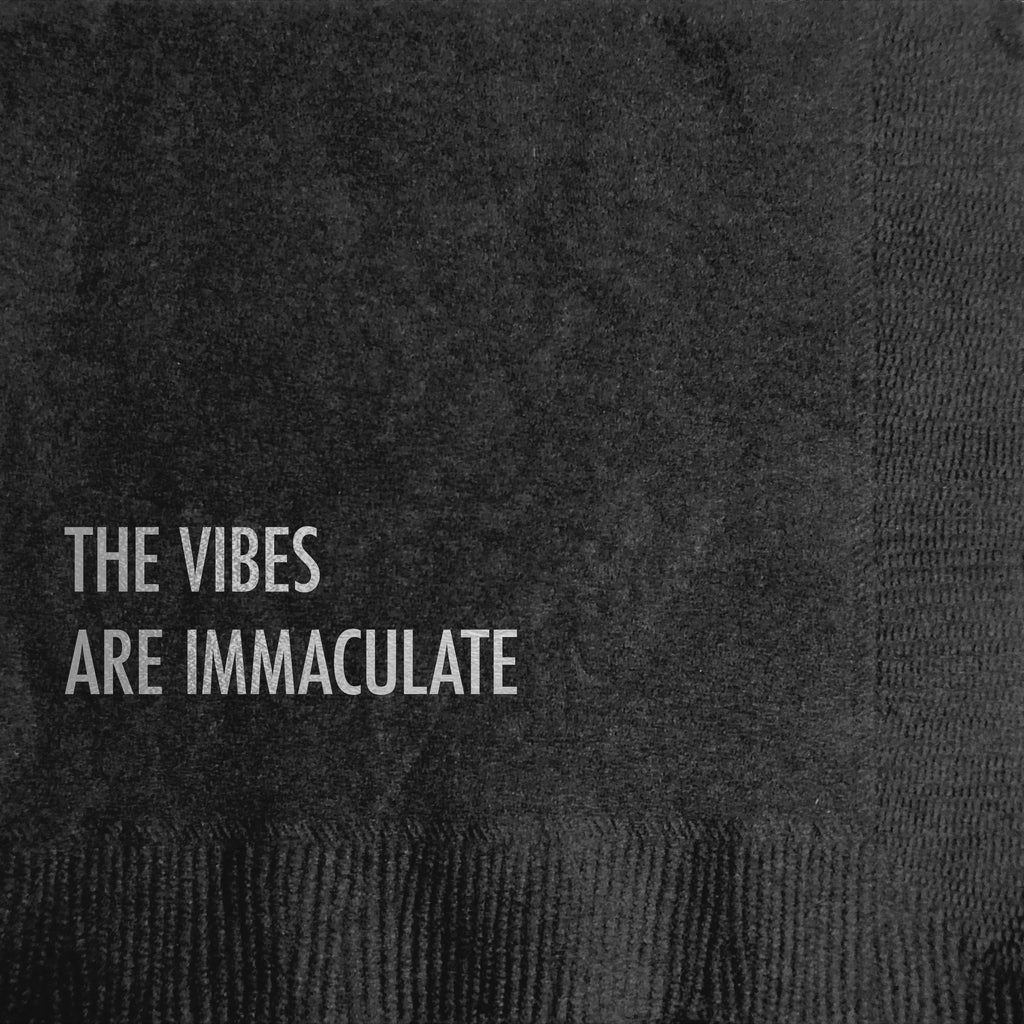 Vibes Are Immaculate Cocktail Napkins