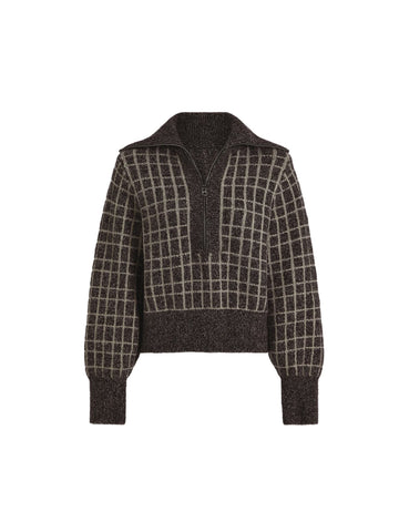 Furley Charcoal Marl Half Zip