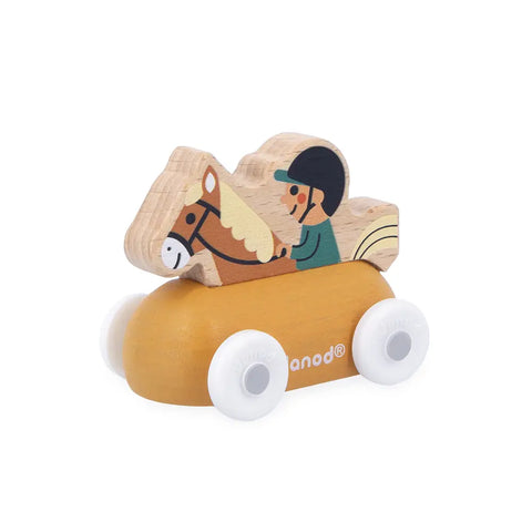 French Equestrian Push Along Toy