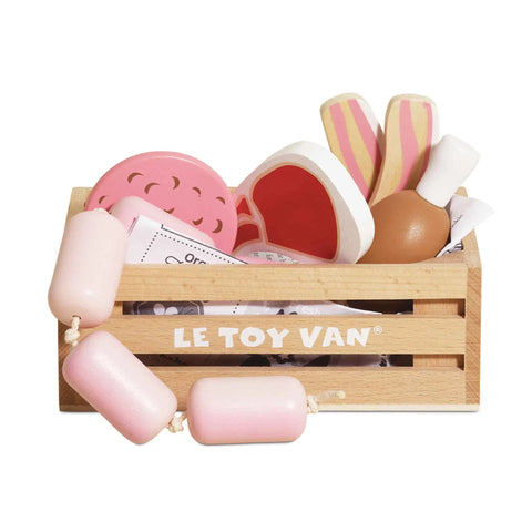 Butchers Meat Wooden Market Crate