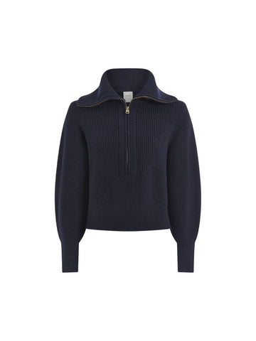 Maura Navy Half Zip