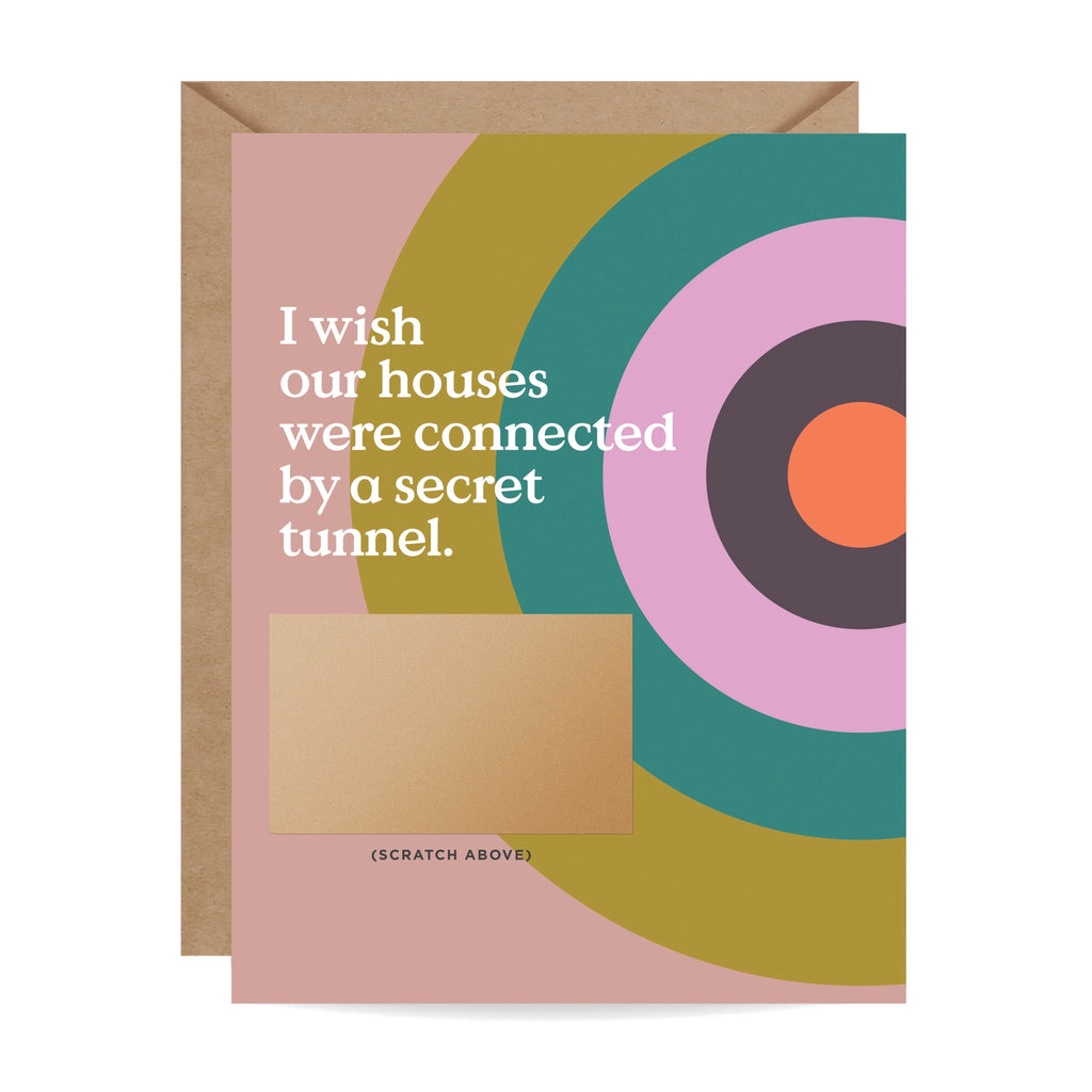 Secret Tunnel Friendship Card