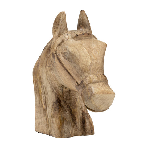 Wood Horse Sculpture
