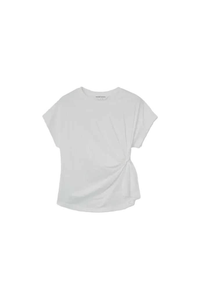 Ruched White T