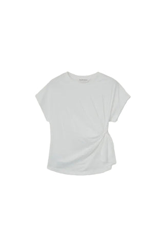 Ruched White T