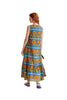 Orange Floral Long Dress