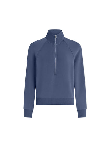 Bijou Blue Selene Half Zip Sweatshirt