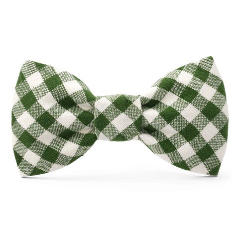 Green Gingham Bow Tie