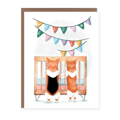 New Baby Corgi Card