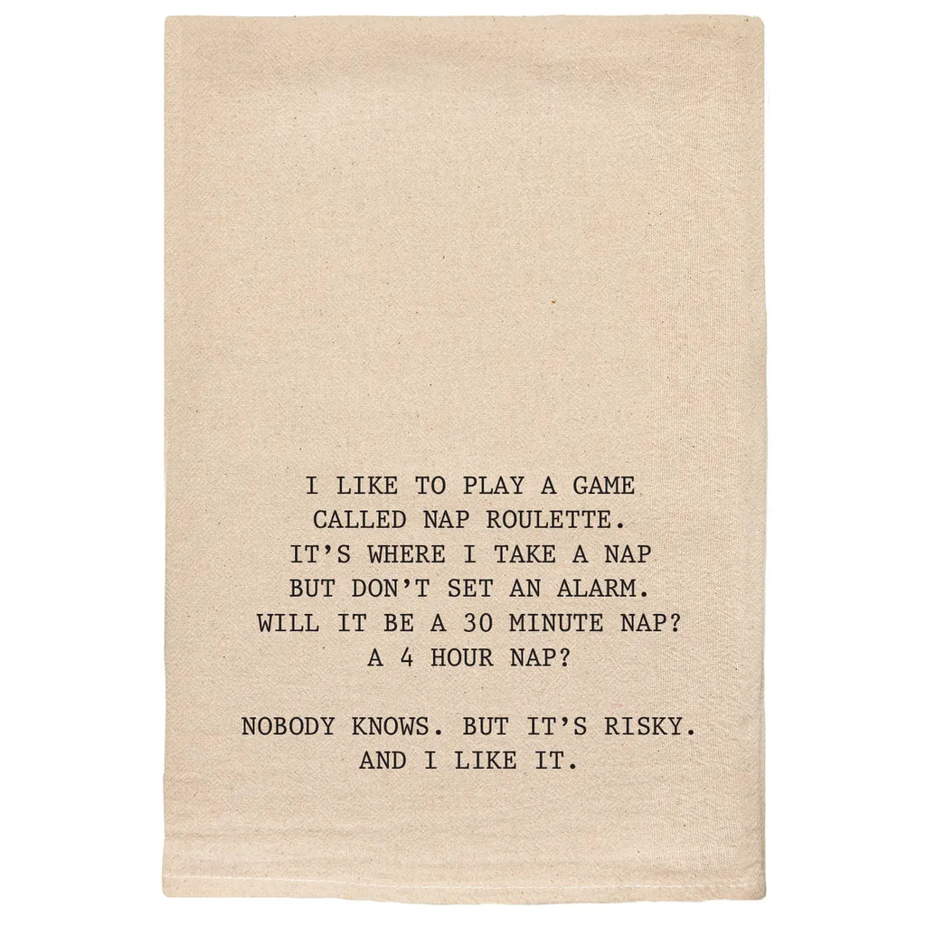 Nap Roulette Tea Towel