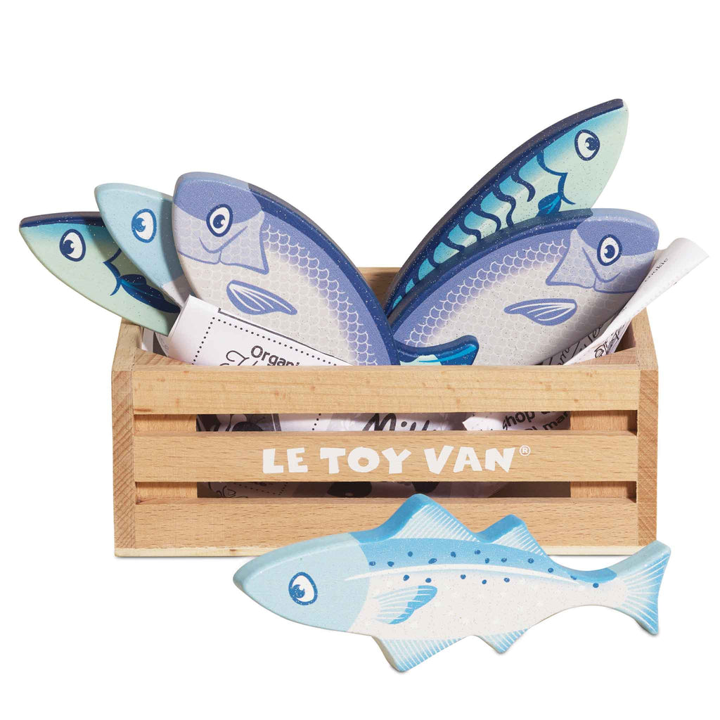 Market Fish Wooden Play Crate