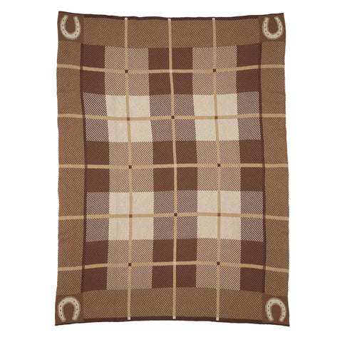 Equestrian Barn Plaid Throw