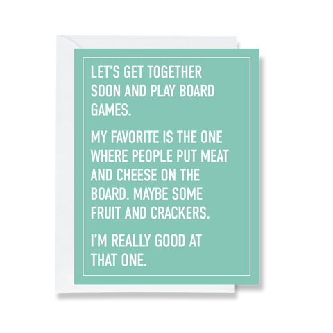 Let's Play Board Games Card