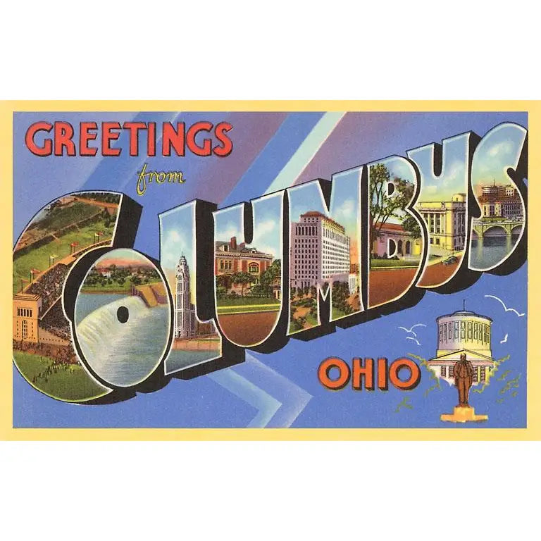 Columbus Vintage Postcards (4 styles)