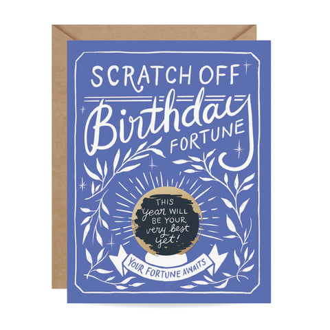 Birthday Fortune Scratch Off Card