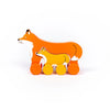 Fox & Horse Wooden Push Toy