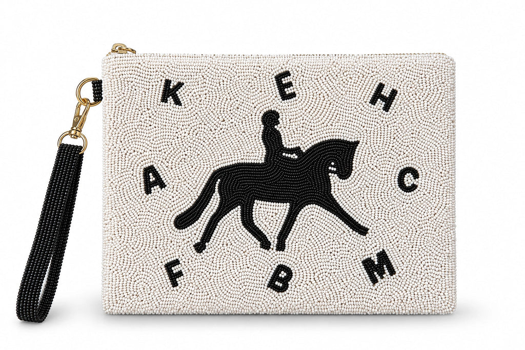 Dressage Large Beaded Pouch