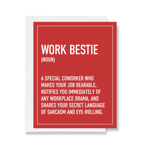 Work Bestie Card