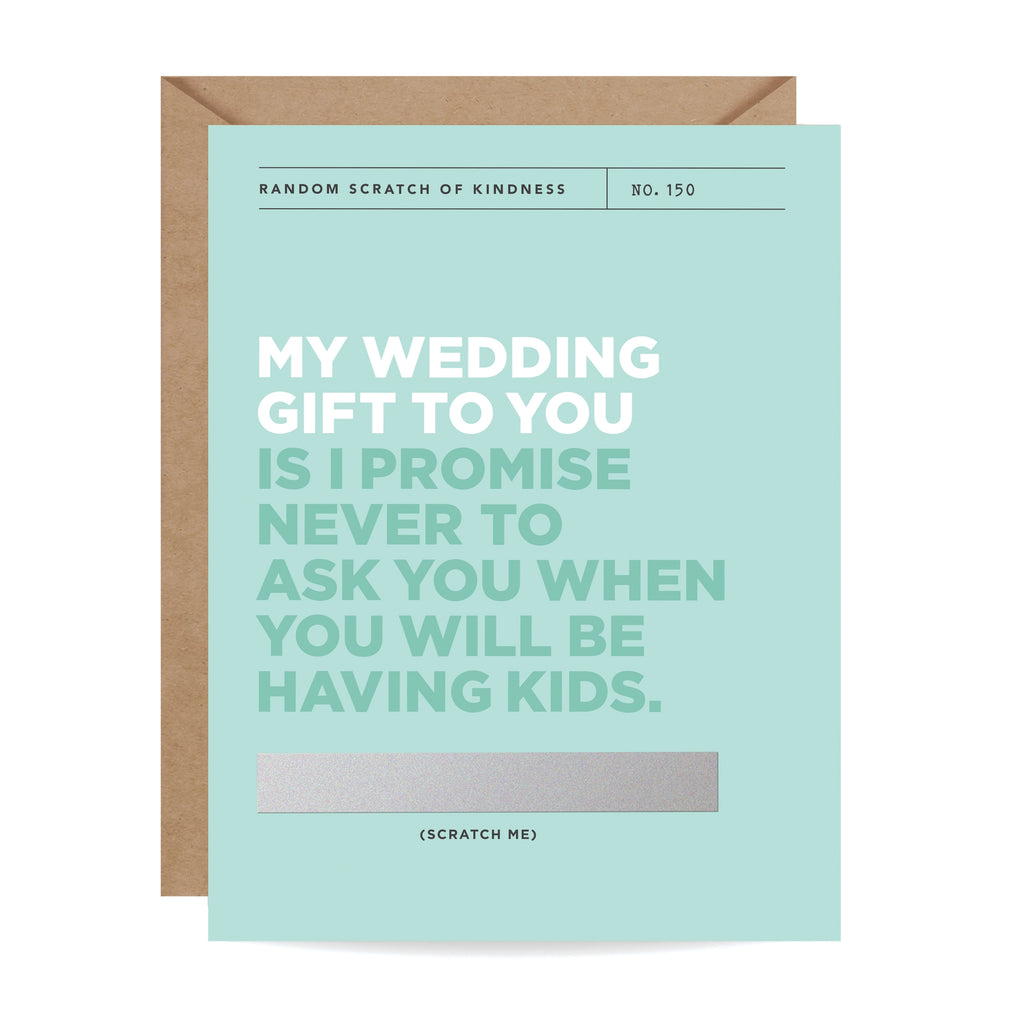Wedding Gift To You Scratch Off Card