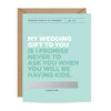 Wedding Gift To You Scratch Off Card
