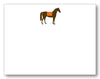 Horse Silhouette Flat Cards & Envelopes (3 colors)