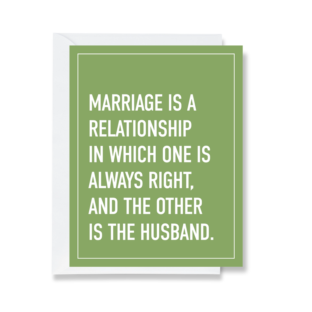 Marriage Relationship Card