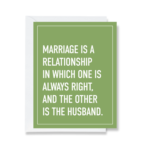 Marriage Relationship Card
