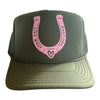 Live What You Love Horse Shoe Trucker Hat