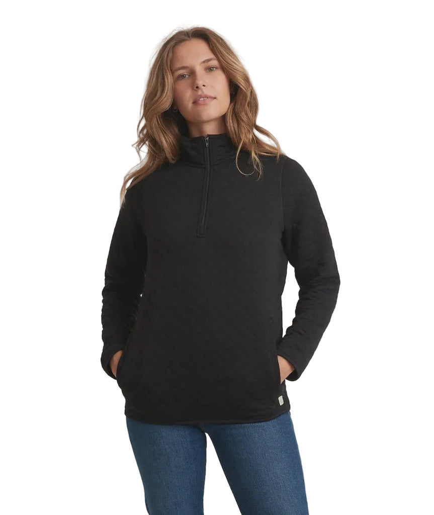 Black Corbet Quarter Zip Pullover