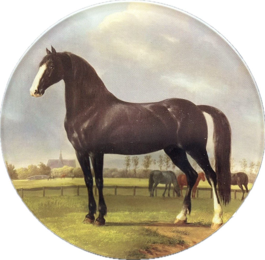Chestnut Round Glass Plate