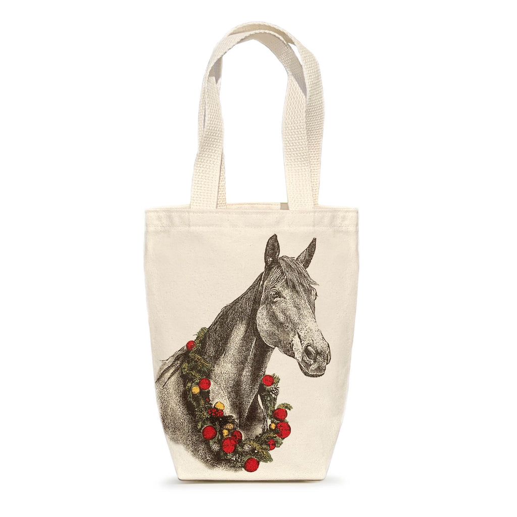 Holiday Horse w/ Wreath Gift Bag