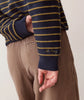 Green Stripe Valerie Polo Sweater